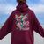 Faith Make All Things Are Possible Hummingbird Christian Women Oversized Hoodie Back Print Maroon