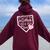 My Favorite Pitcher Calls Me Mom Baseball Cute Mama Women Oversized Hoodie Back Print Maroon