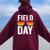 Field Day Colors Quote Sunglasses Boys And Girls Women Oversized Hoodie Back Print Maroon