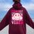 Field Day Vibes Fun Day Field Trip Groovy Teacher Student Women Oversized Hoodie Back Print Maroon