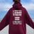 If At First You Don't Succeed Chicken Chaser Women Oversized Hoodie Back Print Maroon