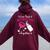 Our First Together Matching First Time Mom Women Oversized Hoodie Back Print Maroon