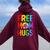 Free Mom Hugs Gay Pride Lgbt Daisy Rainbow Flower Mother Day Women Oversized Hoodie Back Print Maroon