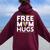 Free Mom Hugs Lgbt Pride Parades Rainbow Transgender Flag Women Oversized Hoodie Back Print Maroon