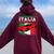 Fun Italian Exotic Supercar For Men And Children Women Oversized Hoodie Back Print Maroon
