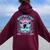 Fun Matching Girls Trip 2024 Besties Cruise 2024 Women Oversized Hoodie Back Print Maroon