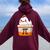 Chicken Pot Pi Day Math Love Cute Chicken Pot Pie Women Oversized Hoodie Back Print Maroon