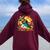 Dabbing Mexican Poncho Sombrero Cinco De Mayo Girl Boy Women Oversized Hoodie Back Print Maroon