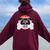Dog For Boys Girls I Found This Humerus Women Oversized Hoodie Back Print Maroon