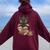 Dragon Read Books Be Kind Stay Weird Book Lover Women Oversized Hoodie Back Print Maroon