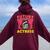 Future Actress Girls Cute Acting Theater Women Oversized Hoodie Back Print Maroon