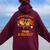 Groovy It's A Bad Day To Be A Glizzy Hot Dog Humor Women Oversized Hoodie Back Print Maroon