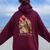 Hat Horse Racing Derby Party On Derby Day 2024 Women Oversized Hoodie Back Print Maroon