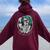 Mom And Cofee Mother's Day 2024 Women Oversized Hoodie Back Print Maroon