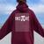 Pi Day Inspire Nerd Geek Math 314 Nerdy & Geeky Women Oversized Hoodie Back Print Maroon