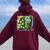 Pickle Surprise Women Women Oversized Hoodie Back Print Maroon