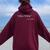 With Saying And Quote After While Crocodile Women Oversized Hoodie Back Print Maroon