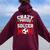 Soccer Mom Mother's Day Crazy Proud Always Loud Women Oversized Hoodie Back Print Maroon