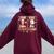 Sped Teacher Special Education First Coffee Then Data Women Oversized Hoodie Back Print Maroon