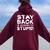 Stay Back I'm Allergic To Stupid Sarcastic Women Oversized Hoodie Back Print Maroon