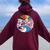 The Future Is Inclusive Lgbt Pride Month Flag Rainbow Women Oversized Hoodie Back Print Maroon