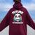 Future Veterinarian Panda Animal Care Graphic Women Oversized Hoodie Back Print Maroon