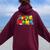 Gamer Super Nana Family Matching Game Super Nana Superhero Women Oversized Hoodie Back Print Maroon