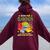 Into The Garden I Go To Lose My Mind And Find My Soul Women Oversized Hoodie Back Print Maroon