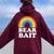 Gay Bear Bait Rainbow Lgbt Women Oversized Hoodie Back Print Maroon