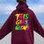 This Girl Glows Cute Girls Tie Dye Party Team Women Oversized Hoodie Back Print Maroon