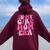 In My Girl Mom Era Groovy Mom 2024 Women Oversized Hoodie Back Print Maroon