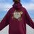 My Girl Might Not Always Swing But I Do So Watch Your Mouth Women Oversized Hoodie Back Print Maroon