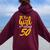 This Girl Is Officially 50 Her Age Years Birthday Old Fifty Women Oversized Hoodie Back Print Maroon