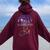 Can Take The Girl Out Of Philadelphia Proud Philly Pride Women Oversized Hoodie Back Print Maroon