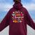 Girls Weekend 2024 Cheaper Than A Therapy Matching Girl Trip Women Oversized Hoodie Back Print Maroon