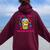 I Like The Glee Version Better For And Girls Women Oversized Hoodie Back Print Maroon