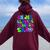 In My Glowing Teacher Era Schools Out For Summer End Of Year Women Oversized Hoodie Back Print Maroon