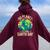 Go Planet Its Your Earth Day Retro Vintage For Men Women Oversized Hoodie Back Print Maroon