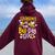 Grandma Of The Bee-Day Girl Birthday Party Matching Family Women Oversized Hoodie Back Print Maroon