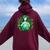 Green Mother Earth Day Gaia Save Our Planet Hippie Women Oversized Hoodie Back Print Maroon