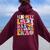 Groovy In My Last Day Of 3Rd Grade Era Last Day Of School Women Oversized Hoodie Back Print Maroon