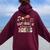 Happiness Is Being A Nonnie Floral Nonnie Mother's Day Women Oversized Hoodie Back Print Maroon