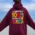 Happy 100Th Day Of School 100 Days Of School Teacher Student Women Oversized Hoodie Back Print Maroon