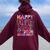 Happy Field Day 2024 Second Grade Field Trip Fun Day Tie Dye Women Oversized Hoodie Back Print Maroon