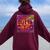 Happy Last Day Of School Teacher Straight Outta Here Women Oversized Hoodie Back Print Maroon