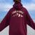 Take A Hike Outdoor Hiking Nature Hiker Vintage Women Women Oversized Hoodie Back Print Maroon