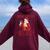 Ho Ho Hoy Se Bebe Ugly Christmas Dominican Women Oversized Hoodie Back Print Maroon