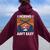 Hoeing Ain’T Easy Gardening Spring Garden Women Oversized Hoodie Back Print Maroon