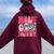 Holy Cow I'm Seven 7 Years Old 7Th Birthday Girl Groovy Women Oversized Hoodie Back Print Maroon