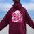 Howdy Southern Western Girl Country Rodeo Cowgirl Disco Women Oversized Hoodie Back Print Maroon